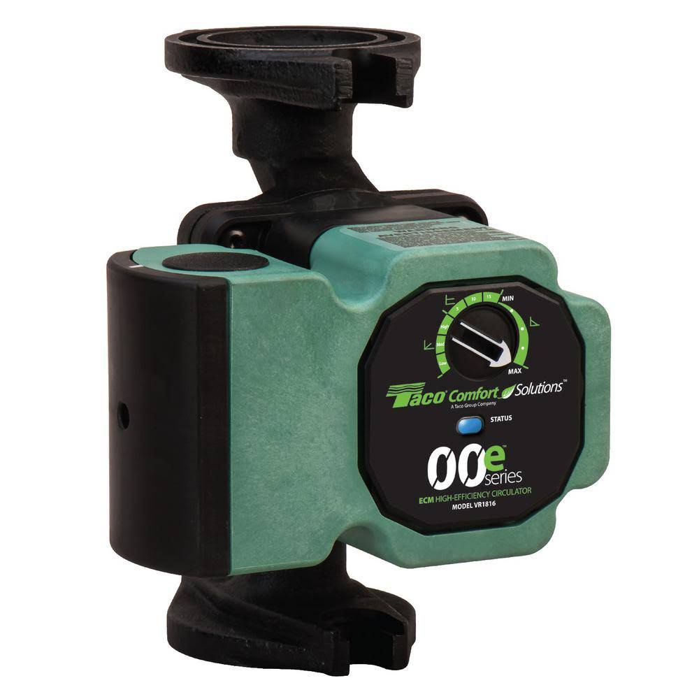 Taco VR1816 Viridian Infinitely Variable Speed ECM High Efficiency Circulator Pump 110-120V