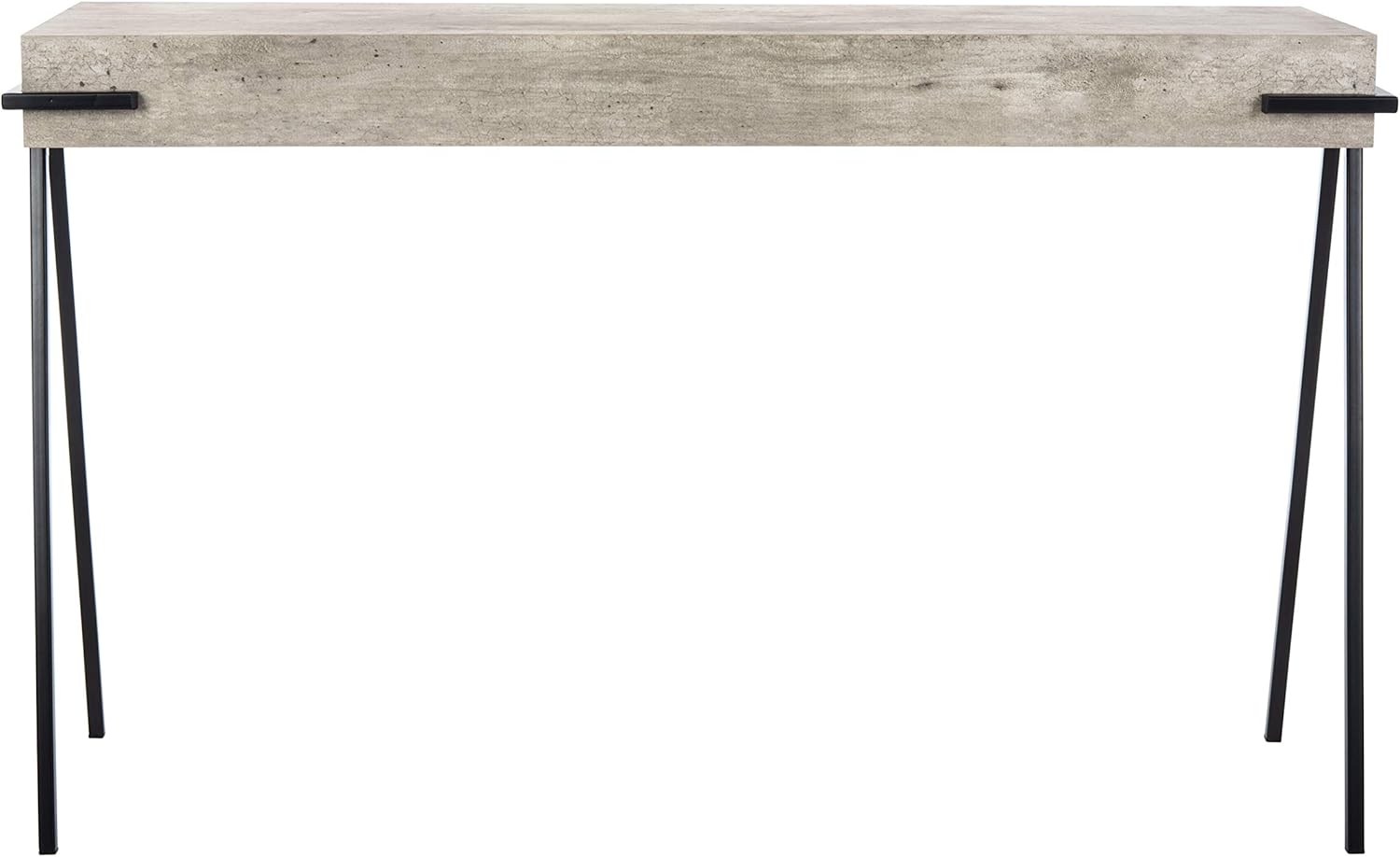 Safavieh Home Jett Industrial Light Grey and Black Console Table