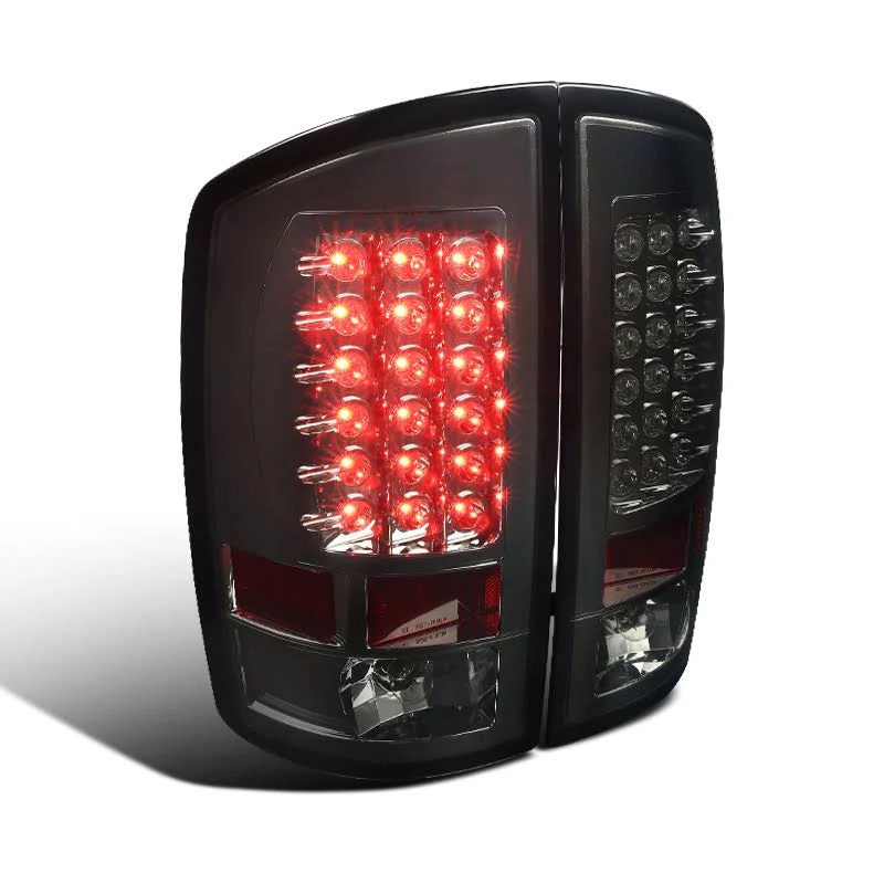 2007 Dodge Ram Spec-D Smoked Black LED Tail Lights