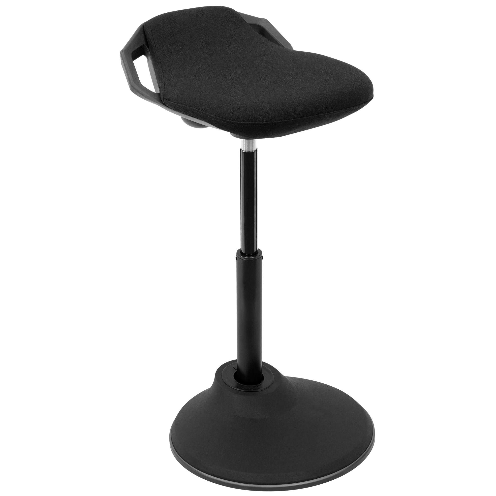 Mount-it! Ergonomic Sit Stand Stool | Height Adjustable Backless Chair, Black