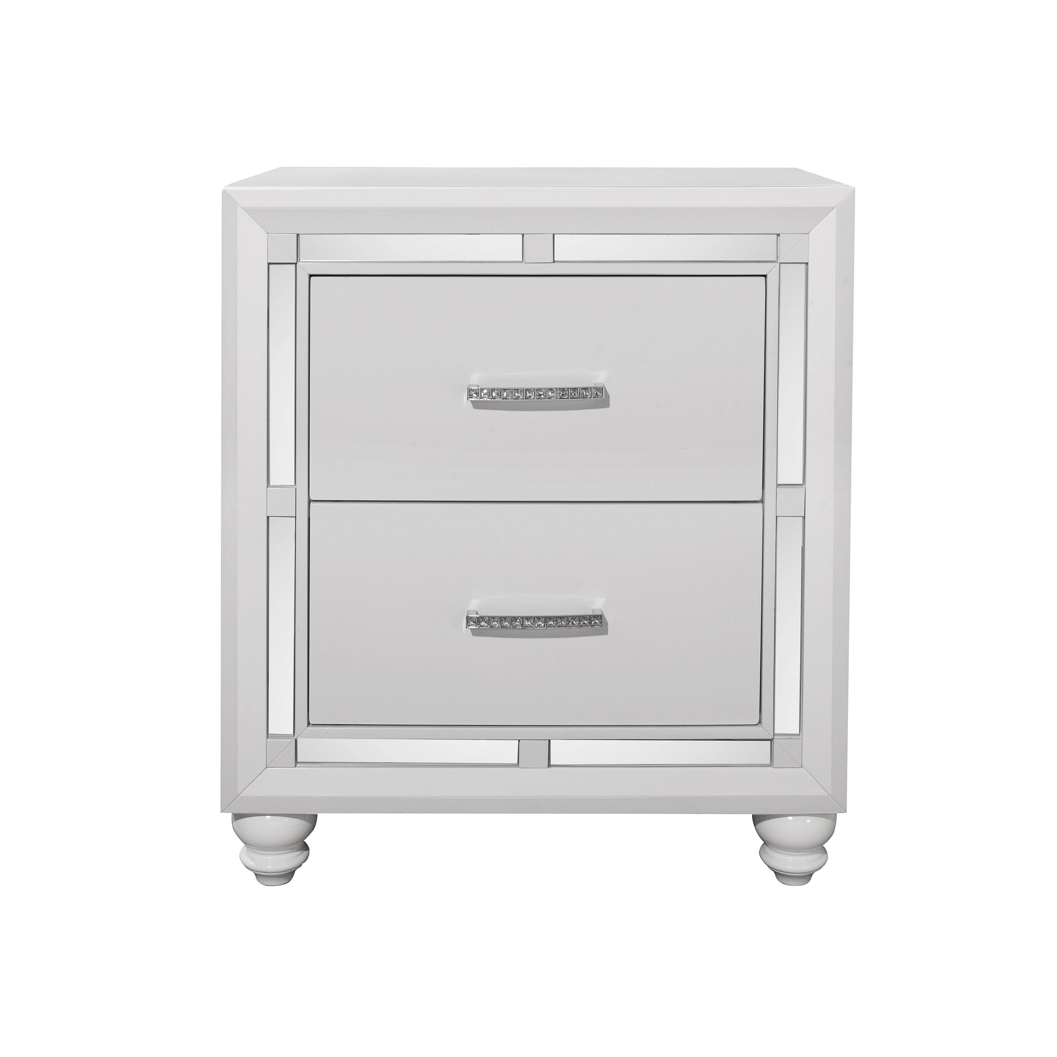 Global Furniture Mackenzie White Nightstand
