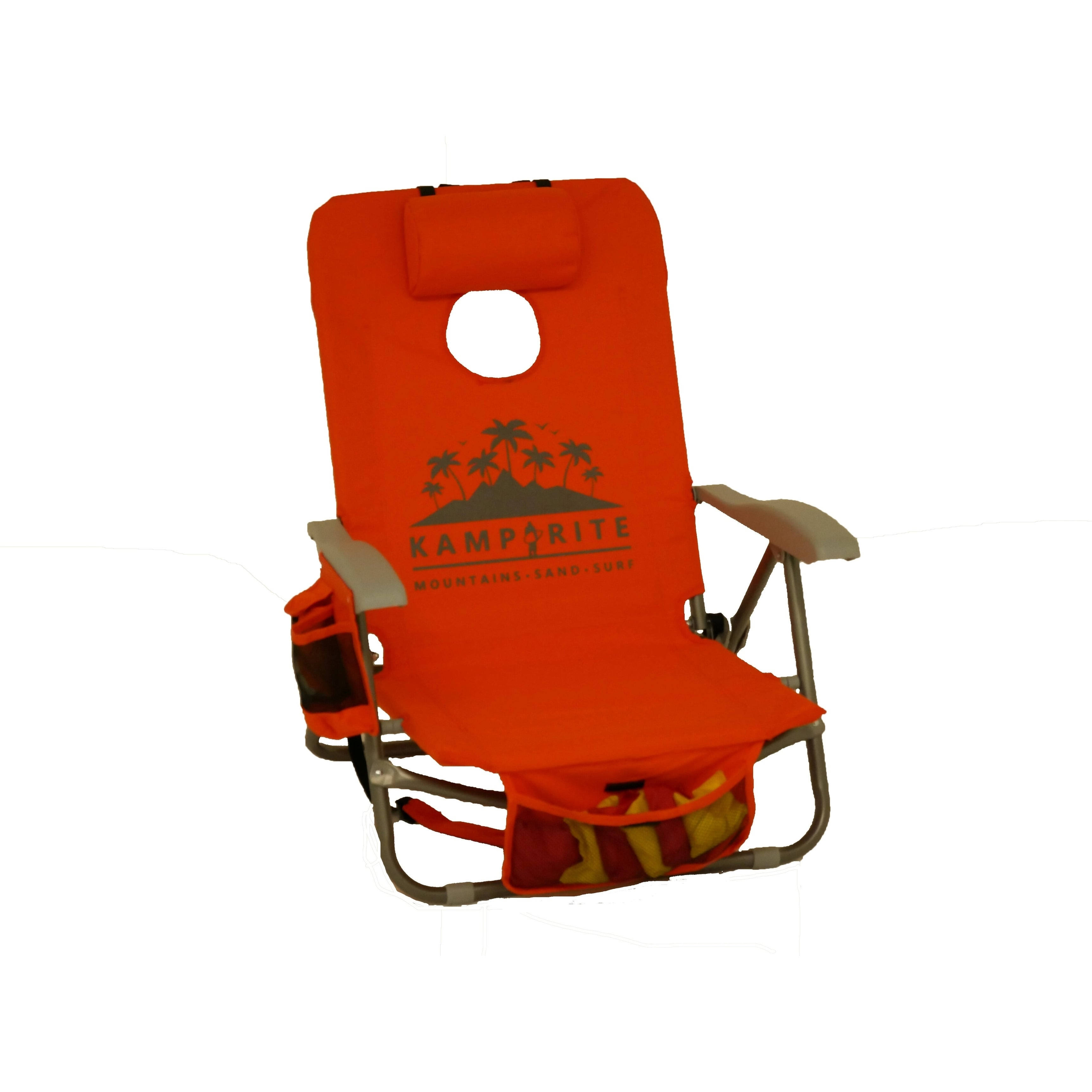 Sac It Up Corn-Hole Beach Chair (Orange)
