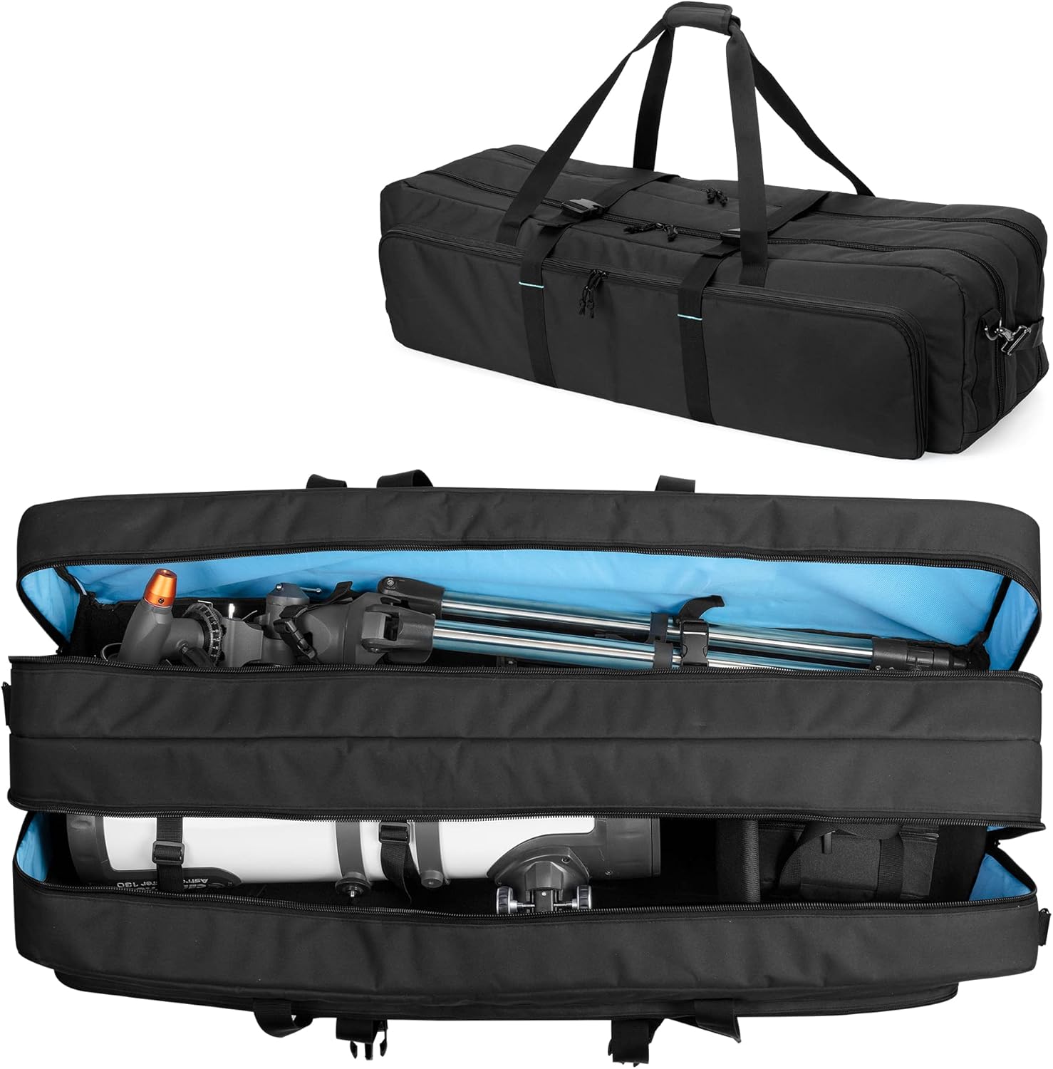 SAMDEW Telescope Case, Double-layer Telescope Bag for Astronomical Telescope Storage, 40.8