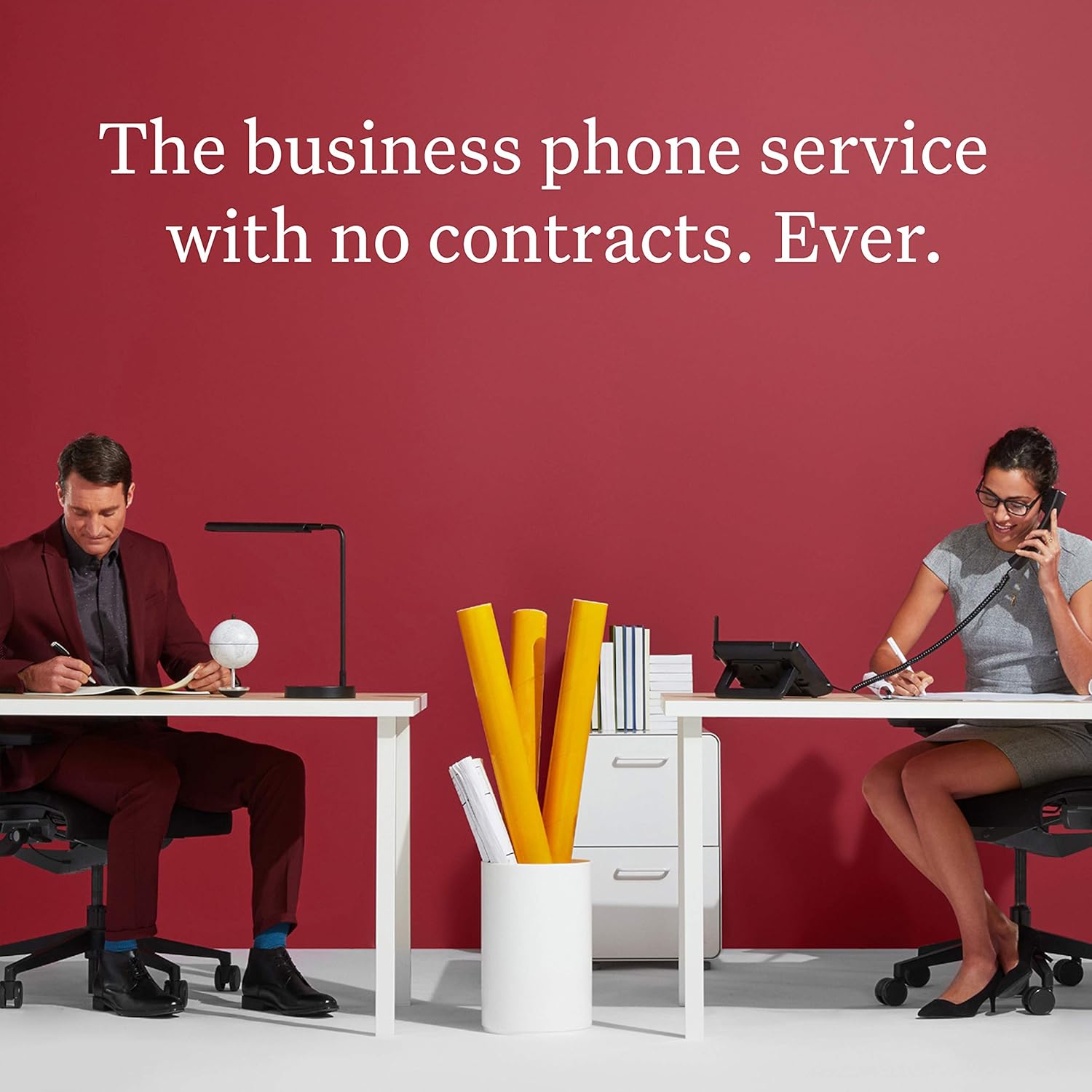 ooma VoIP 2 Linx Cloud Business Phone System. Linx Connects Analog Phones or fax wirelessly to Base Station on Small Business Phone Service. Loaded with Features for Small Business, Black