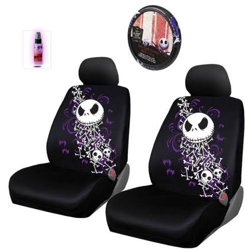 Nightmare Before Christmas Jack Skellington 10pc Car Seat Cover Set - Shipping Included