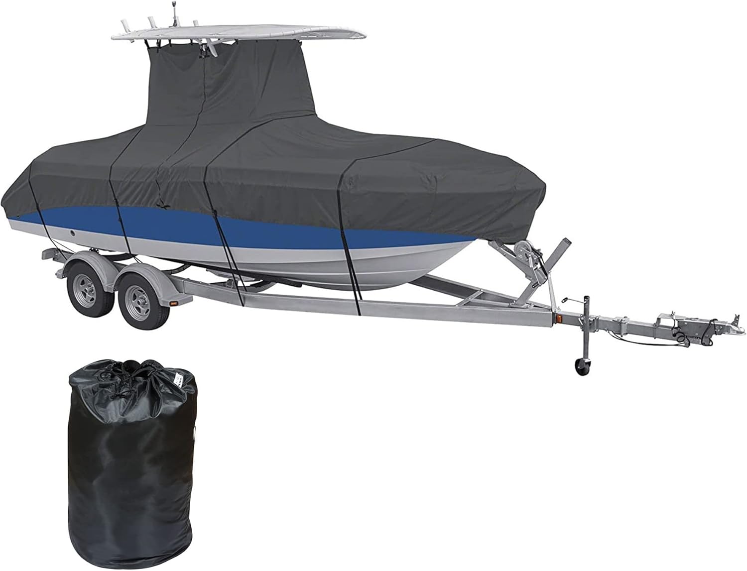 munirater Boat Cover Heavy Duty Waterproof Replacement for Center Console Style Boats with T - Top Roofs