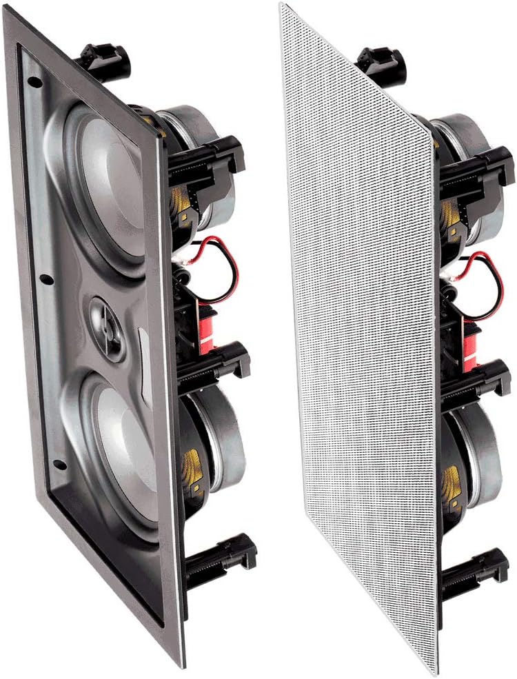 OSD Audio 150W 5.25” in-Wall LCR Speaker – Center Channel with Dual Woofers – IW525 Pack of 2
