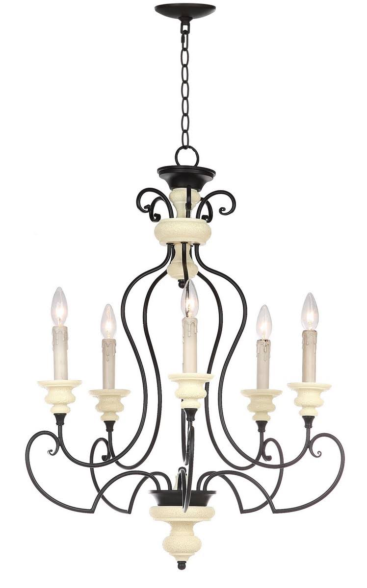 Safavieh Hanna 24x22D Adjustable Chandelier - Black