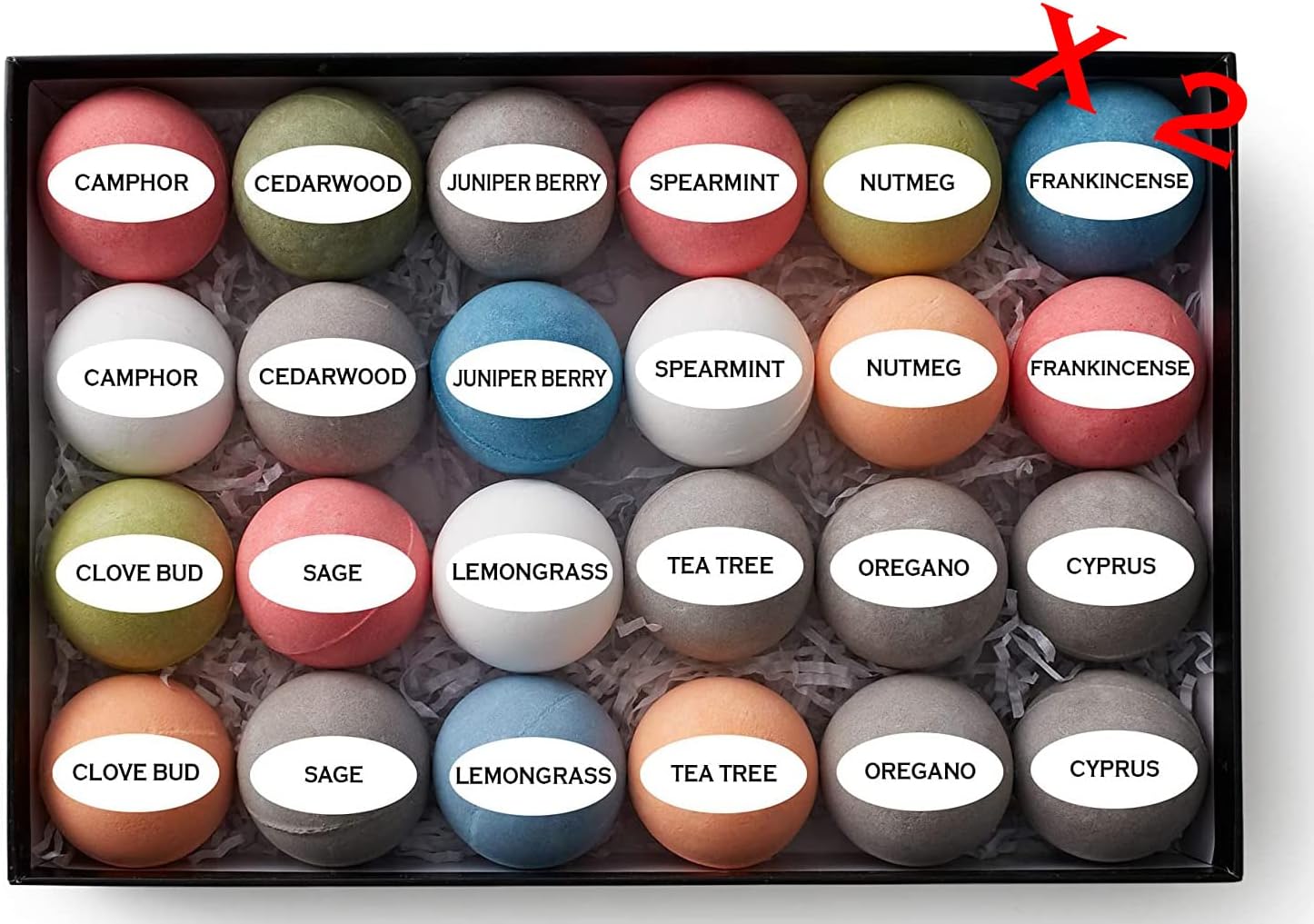 Men's Bath Bomb Gift Set of 48 by Natural Essence Pack of 2