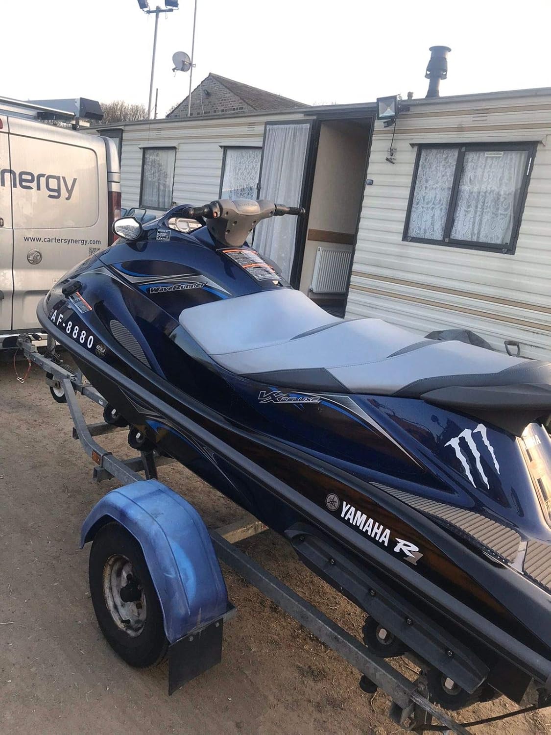 SPAUTO Yamaha OEM WaveRunner 2010-2014 VX(Deluxe, Sport, Cruiser) Mirror Right Hand Side, 2015-2016 V1 RH Mirror (Black, F2N-U596C-00-00)