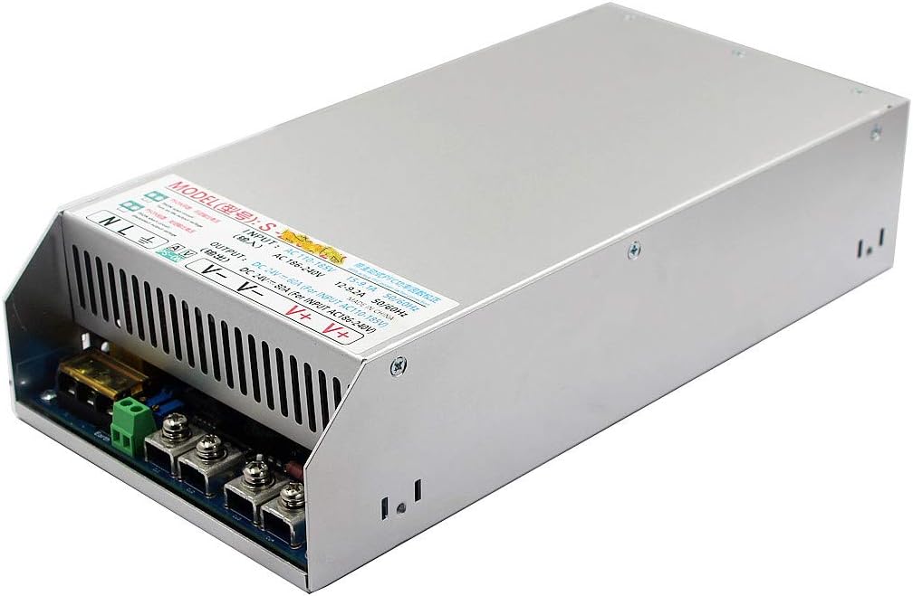 JINGMAIDA Switching Power Supply 1800W 110-240V AC to DC Power Supply 48V 37.5Amp with PFC for CCTV, Radio, Computer Project, LED Strip Lights, 3D PrinterC