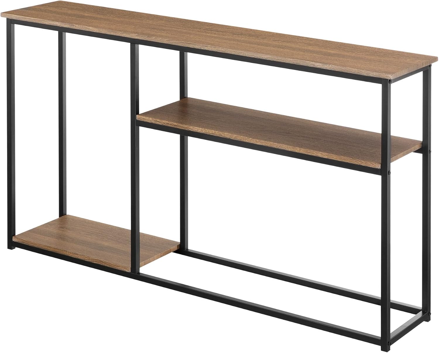 Zenvida Console Table, 3 Tier Sofa Table, Entryway Industrial Accent Table