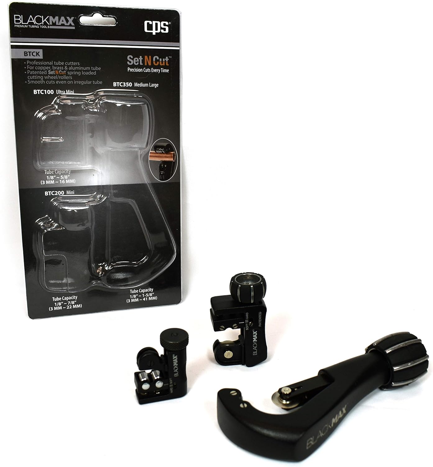 CPS BTCK BlackMax Tuber Cutter Kit, Quick Release, Lightweight, Small