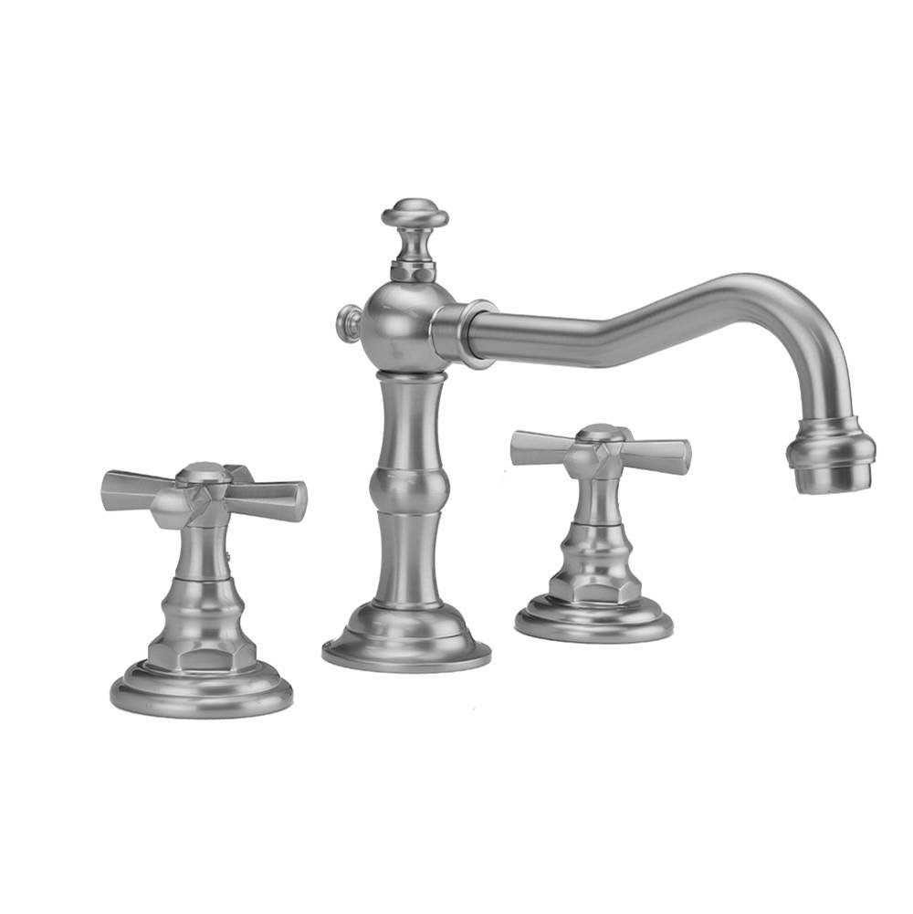 Jaclo 7830-T676-SC Roaring 20&s Faucet with Hex Cross Handles Satin Chrome