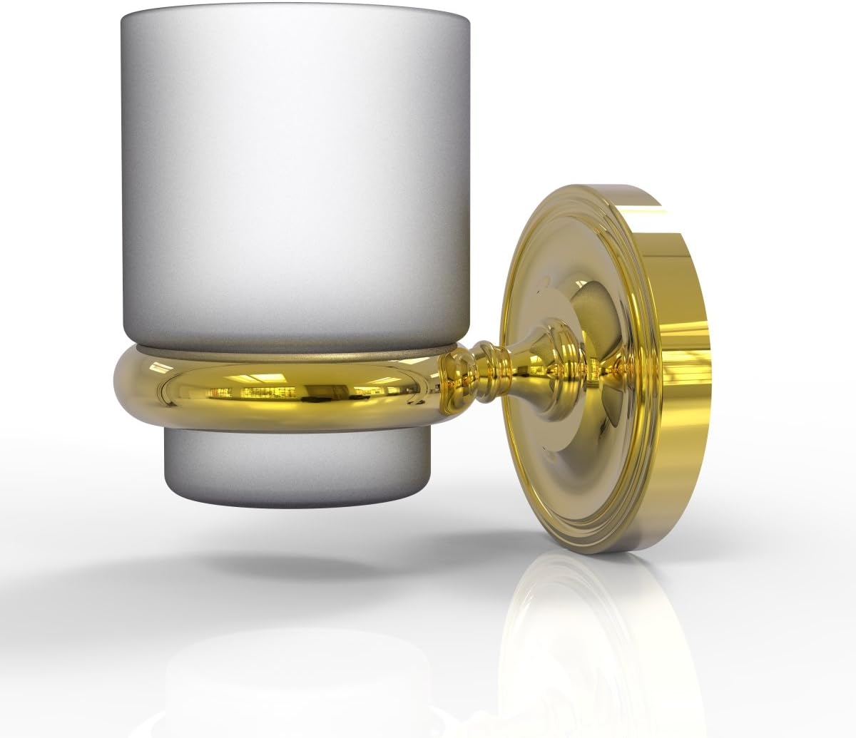 PR-66-UNL Prestige Regal Collection Wall Mounted Tumbler Holder, Unlacquered Brass Pack of 2