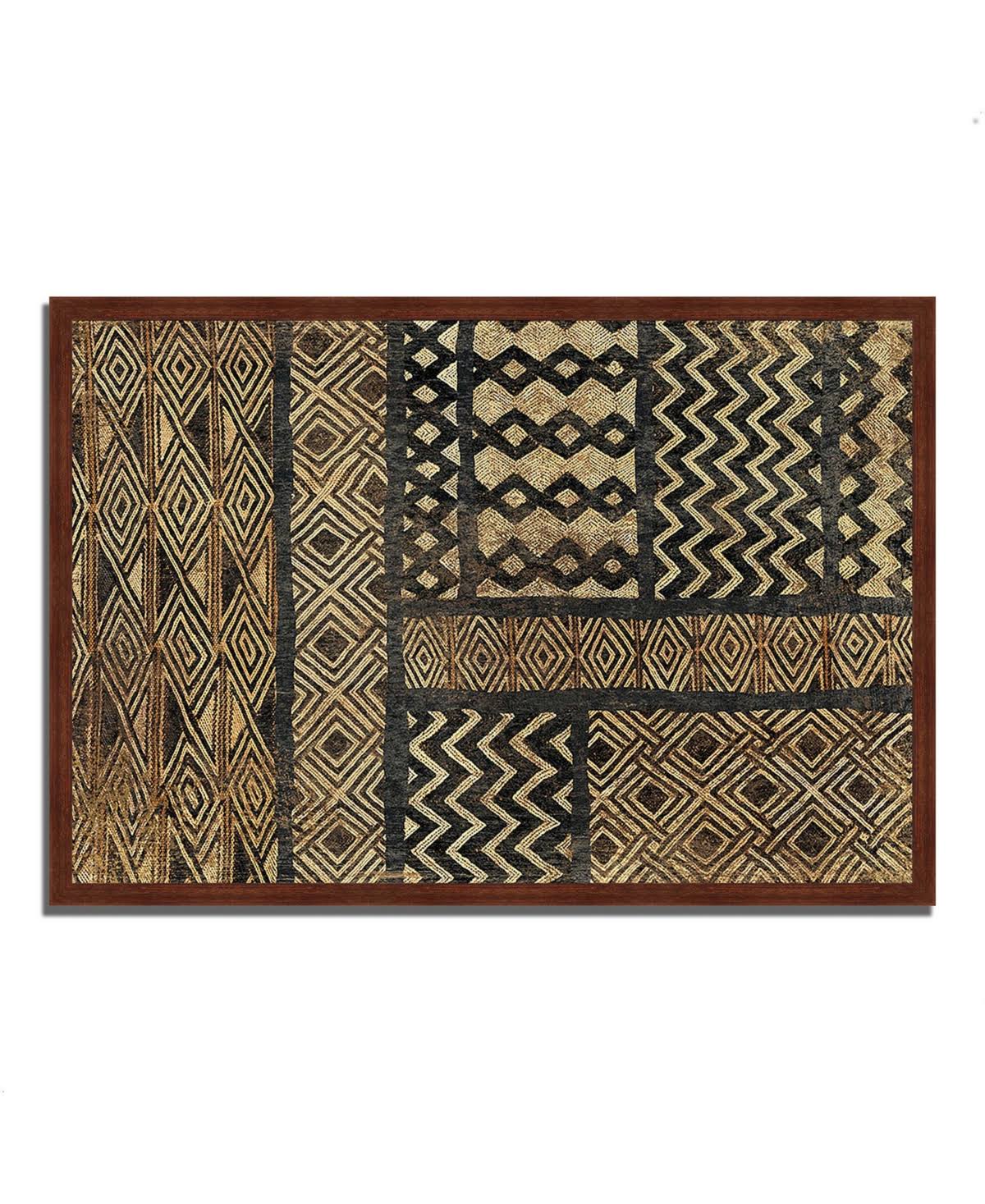 Tangletown Fine Art 26x22 x 38x22 Kuba Abstract by Sue Schlabach Framed Painting Print