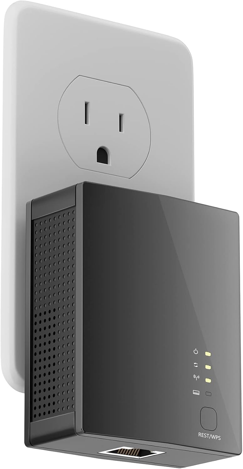 2022 WiFi Range Extender Wireless Signal Booster Long Range up to 360°Full 6500sq.ft and 35 Devices, Internet Booster for Home, Wireless Internet Repeater, Signal Amplifier, 5 Modes,1-Tap Setup Pack of 2