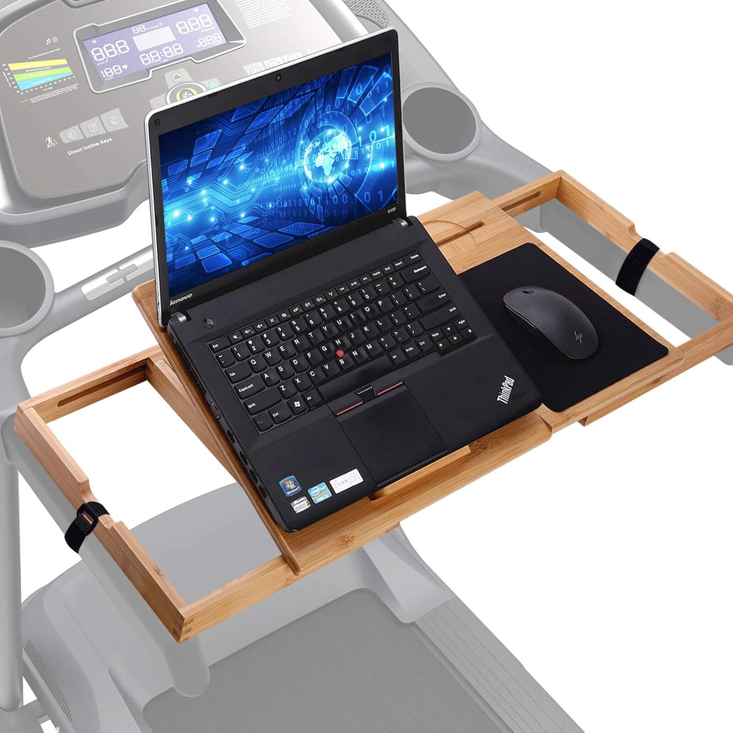 Ollieroo Treadmill Desk Attachment, Treadmill Laptop Holder, Treadmill Laptop Stand, Treadmill Laptop Desk, Treadmill Laptop Shelf on Treadmill Workstation - Detachable Treadmill Desk Pack of 2