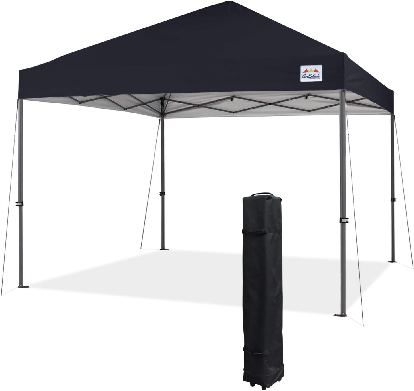 COOSHADE Durable Easy Pop Up Canopy Tent 12x12Ft(Black)