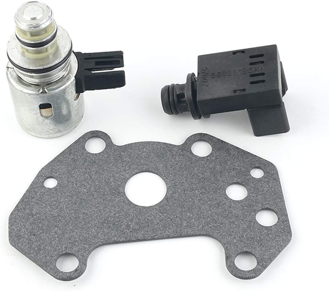 A500 A518 42RE 44RE 46RE Transmission Governor Pressure Solenoid and Sensor Kit Remanufactured Compatible with Dodge Jeep 4431954 12954