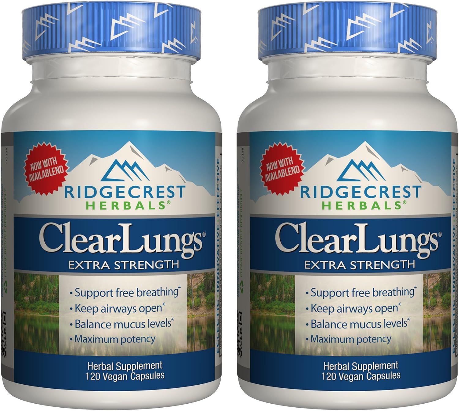 Ridgecrest Clearlungs X-Strength 120 Cap Pack of 2