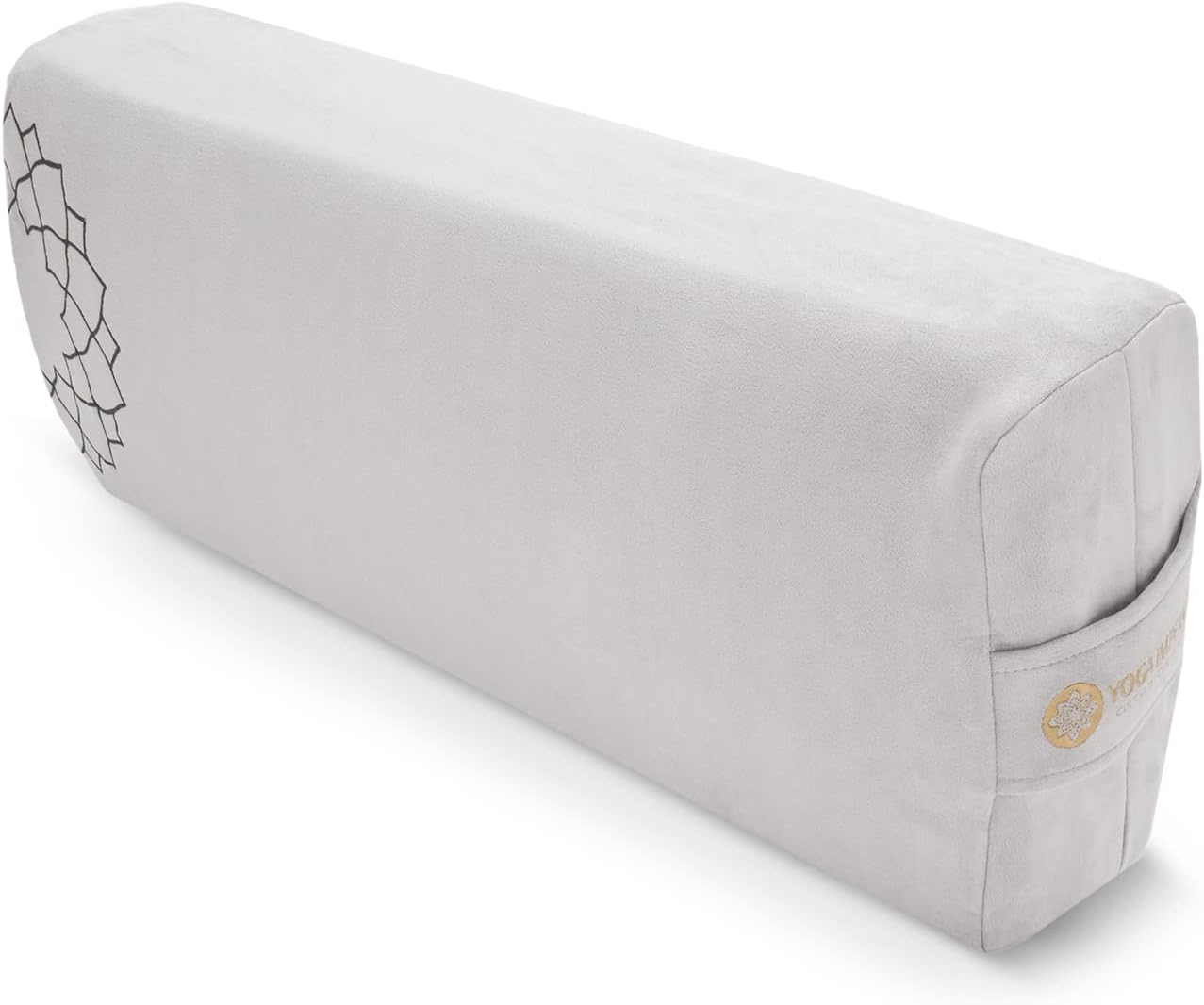 Yoga Bolster Pillow for Restorative Yoga - Rectangular Yoga Pillow Bolster - Supportive Meditation Cushion - Helps Alleviate Pressure, Provides Support & Enhances Your Practice - 25.9 x 10.2 x 5.9 in