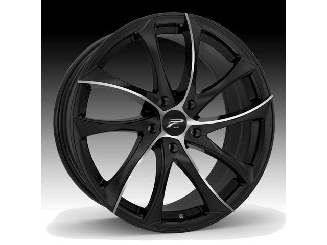Platinum Wheels 438U Gyro. 17 inch Black Rims