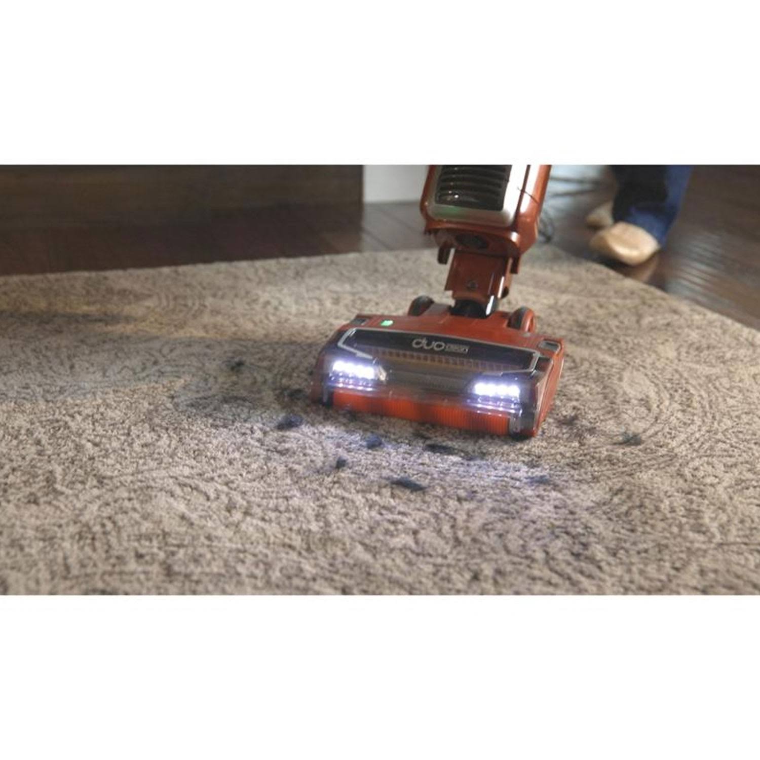 Shark QU202Q DuoClean Slim Upright HEPA Vacuum, Blue (Certified Refurbished) - Bronze