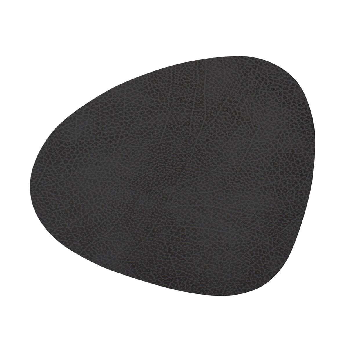 Lind DNA - Hippo Curve Table Mat - Black Anthracite - Large
