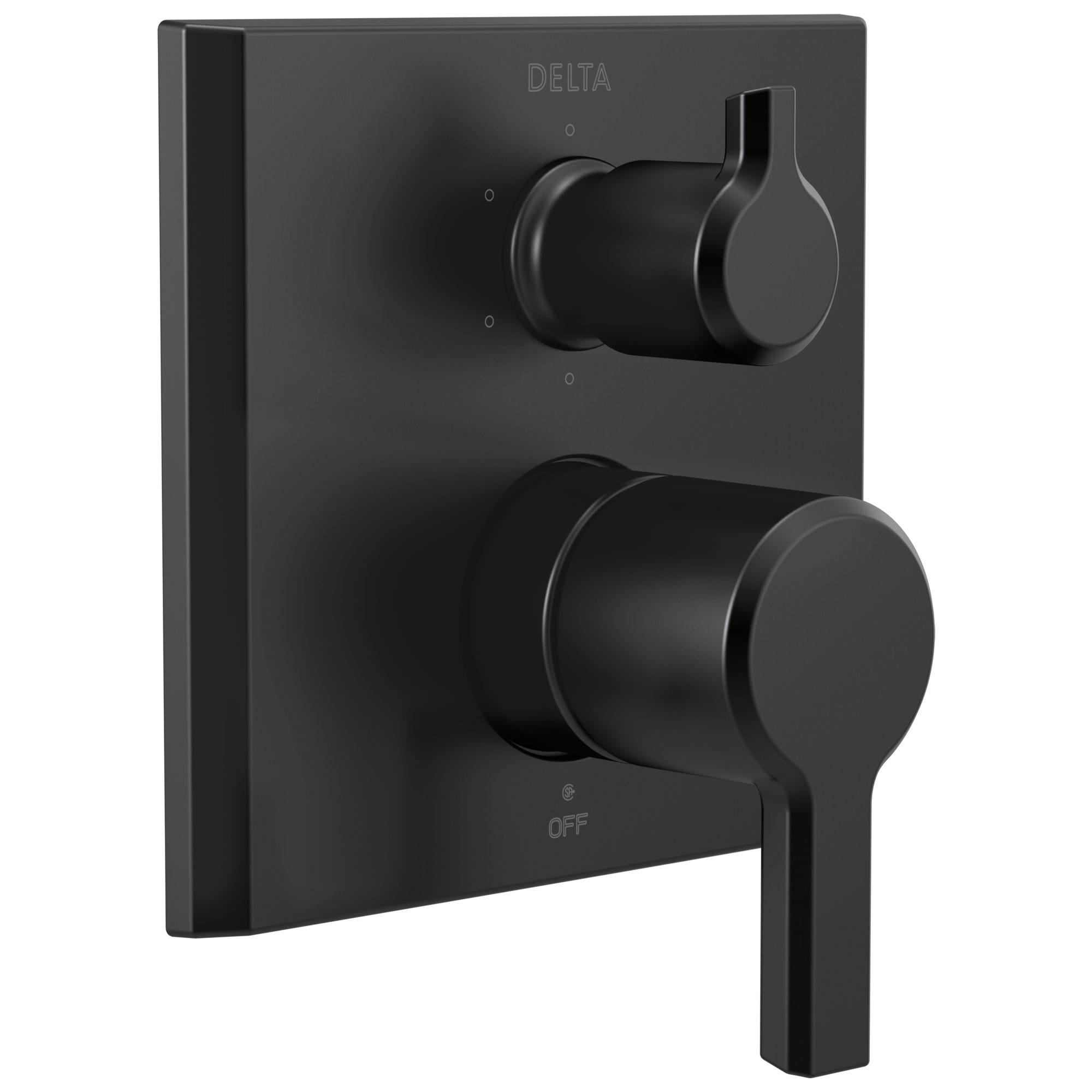 Delta Pivotal 14 Series 7 1/8x22 Pressure Balanced Valve Trim with Integrated Six Function Diverter in Matte Black, SKU: T24999-