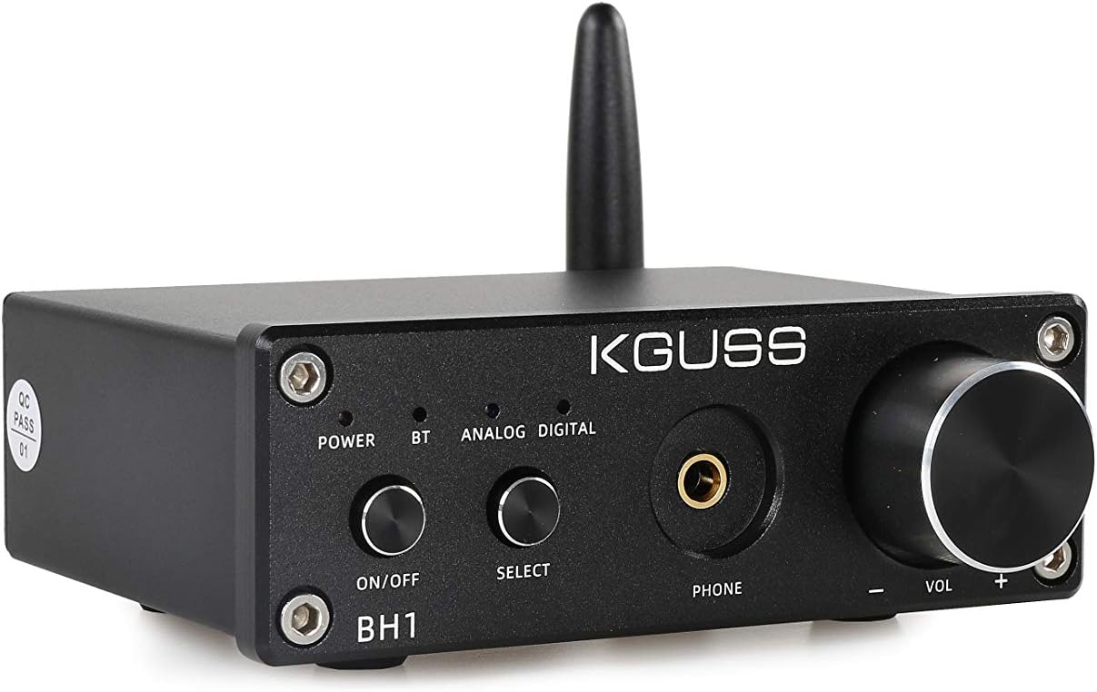 KGUSS BH1 Headphone Amplifier DAC Amp Combo Bluetooth 5.0 HiFi Stereo Digital Amplifier Receiver for MP3 MP4 Phones Digital Players and Computers Pack of 2