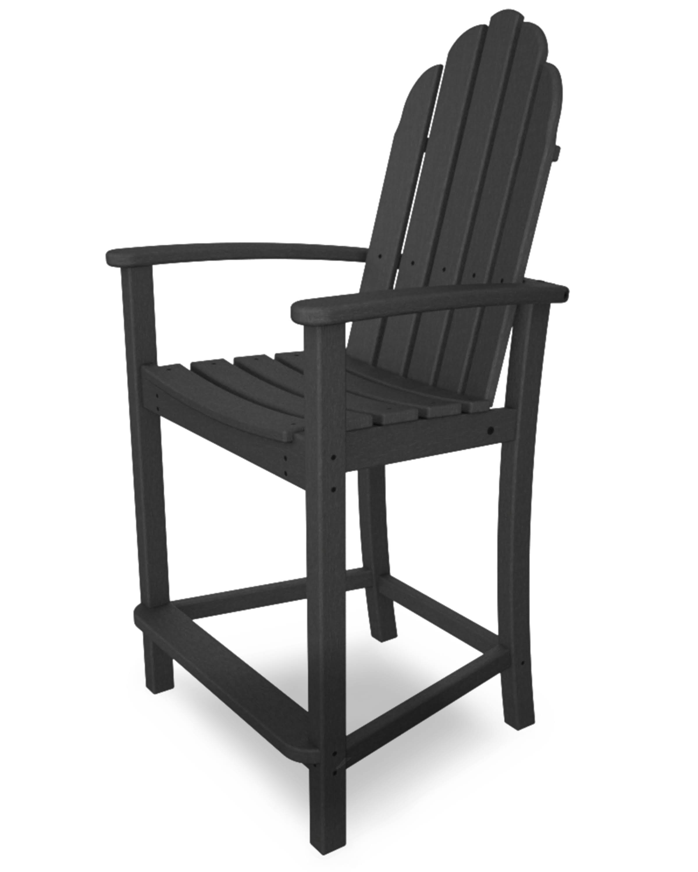 POLYWOOD Classic Adirondack Counter Chair - Slate Grey