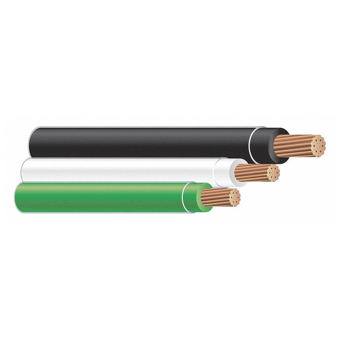Southwire - 58453303 - Building WIRE, THHN, 12 AWG, Black, Green, White, 350 ft