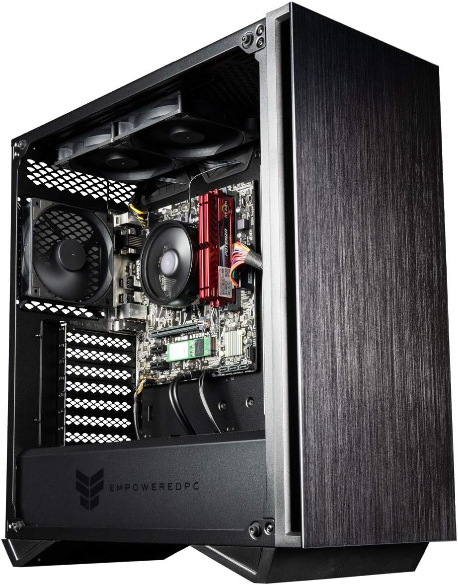 Empowered PC Sentinel Gaming Desktop (AMD Ryzen 3 with Radeon Vega 8 Graphics, 16GB RAM, 512GB NVMe SSD, 500W PSU, AC WiFi, No OS) Tower Gamer PC Computer