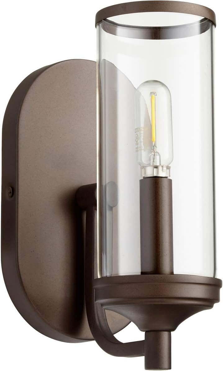 Quorum International Collins 1-LT Wall Mount - Oiled Bronze - 5044-1-86 Pack of 2