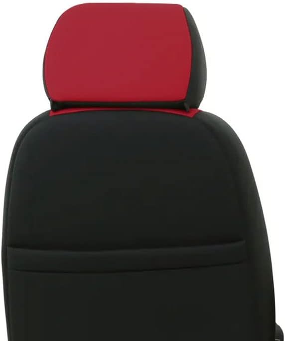 CarsCover Custom Fit 2009-2016 Dodge Ram 1500 2500 3500 Pickup Truck Neoprene Car Front Seat Covers Red Rose & Black Sides Driver & Passenger Cover