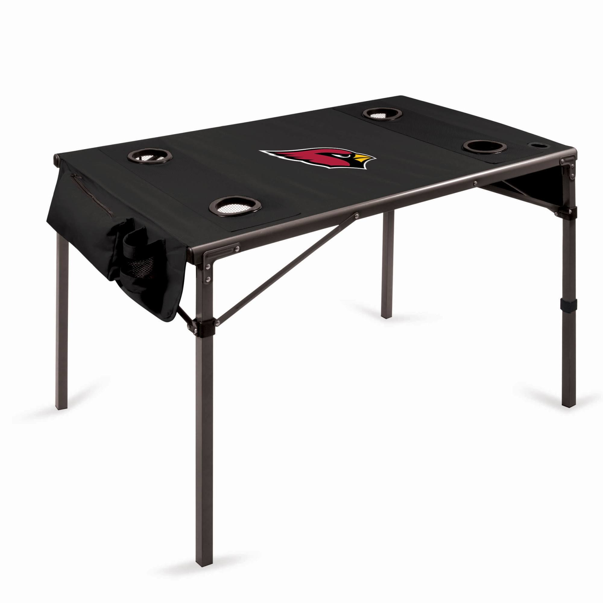 Arizona Cardinals Black Travel Table