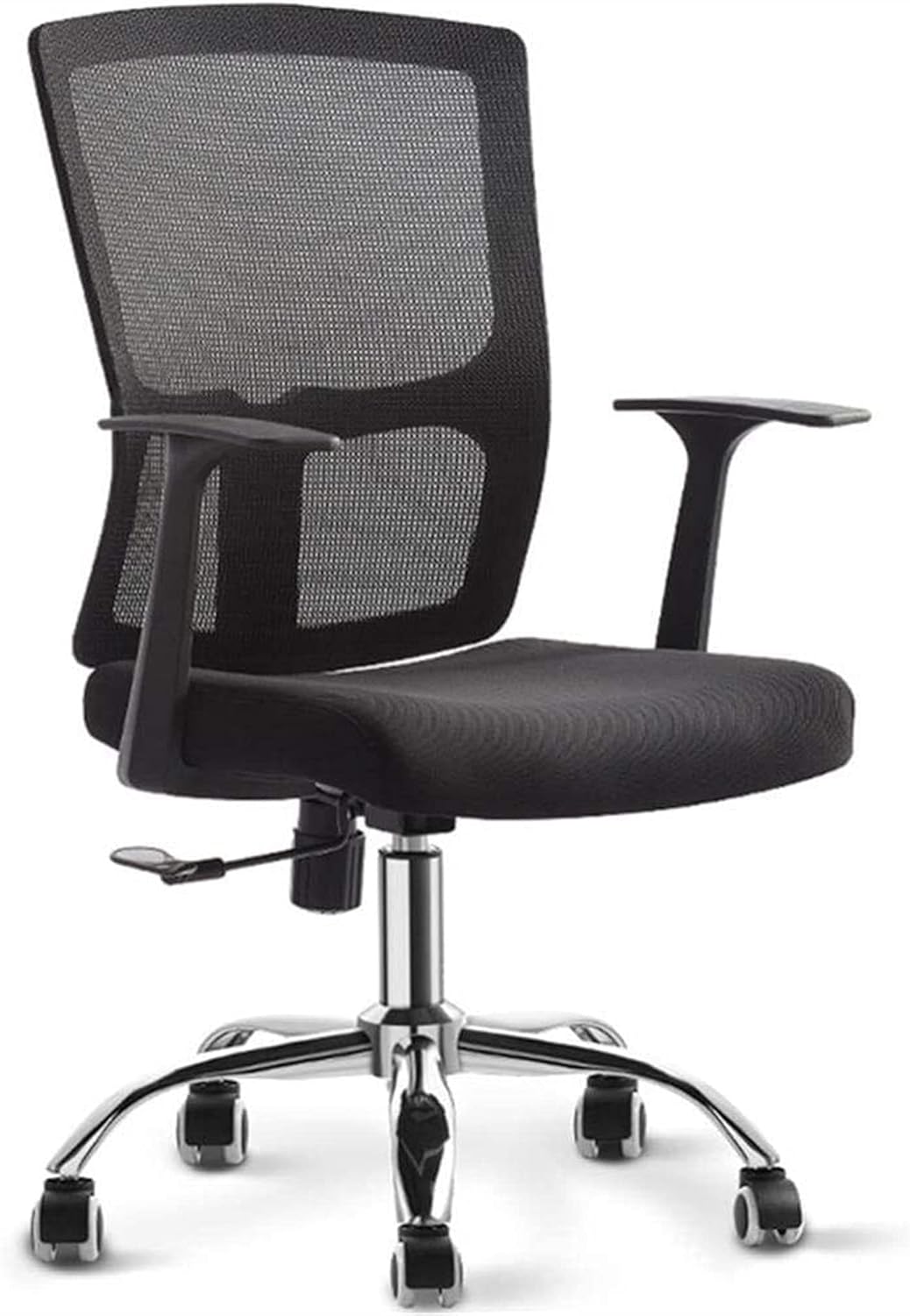 Swivel chair ZJQ Lazy Office Chair Computer Chair Conference Chair Home Lift Staff Modern Seat Ergonomic Backrest Chair (Color : Orange+Black)