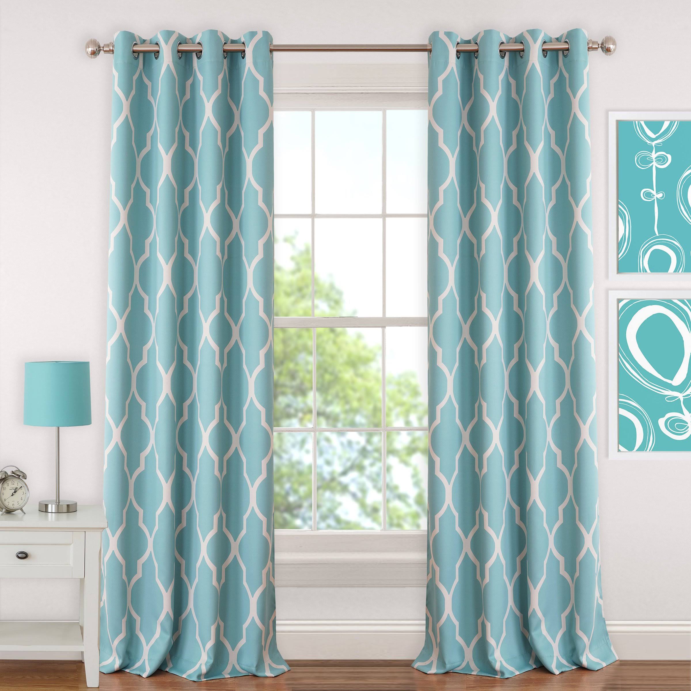 Elrene Emery 52x22 x 63x22 Blackout Panel - Aqua