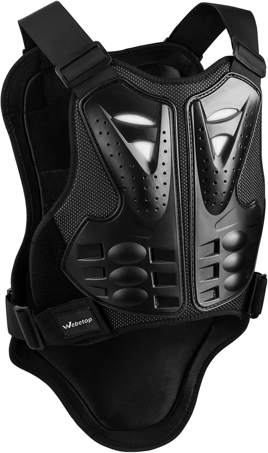 Webetop Body Armor Vest Riding Back Protector for Dirt Bike Mountain Bike Skiing Skating S