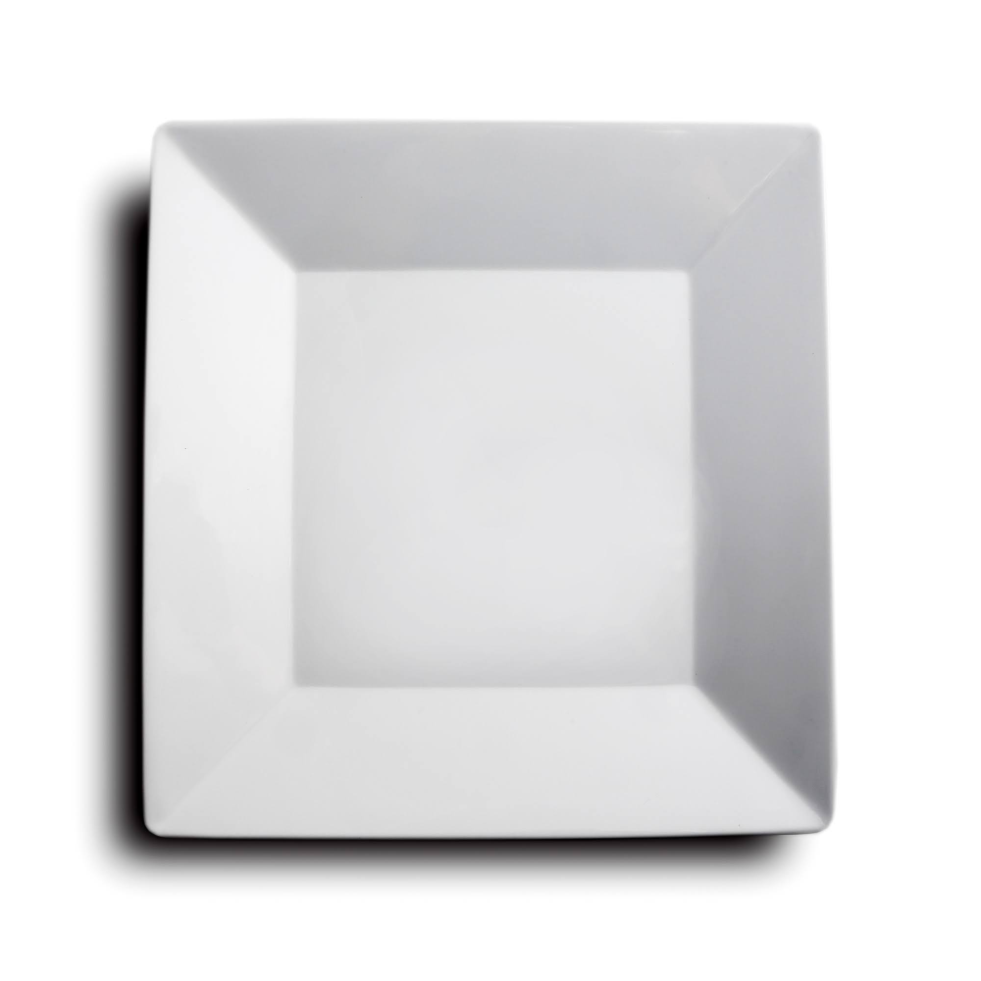 Rome, Square Buffet PLATE, 12x22Sq., Melamine, White,6 Packs