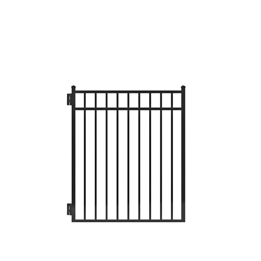 Freedom New Haven Standard 5-ft H x 4-ft W Black Aluminum Walk-Thru Gate | 73017762