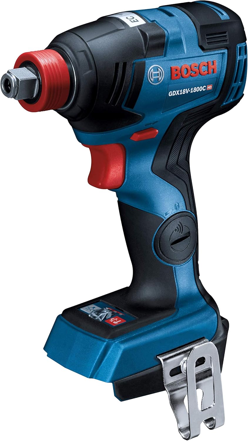 BOSCH GXL18V-251B25 18V 2-Tool Combo Kit with Freak 1/4 In. and 1/2 In. Two-In-One Impact Driver, Compact Tough 1/2 In. Hammer Drill/Driver and (2) CORE18V 4.0 Ah Batteries