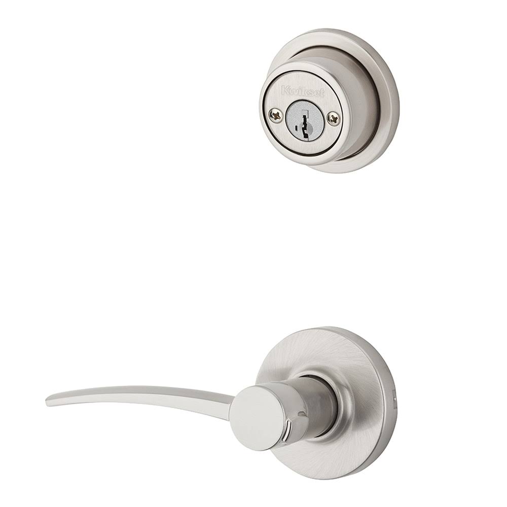 Kwikset 976ktl-rh-s Katara Lever Right Handed Double Cylinder Interior Pack with Satin Nickel