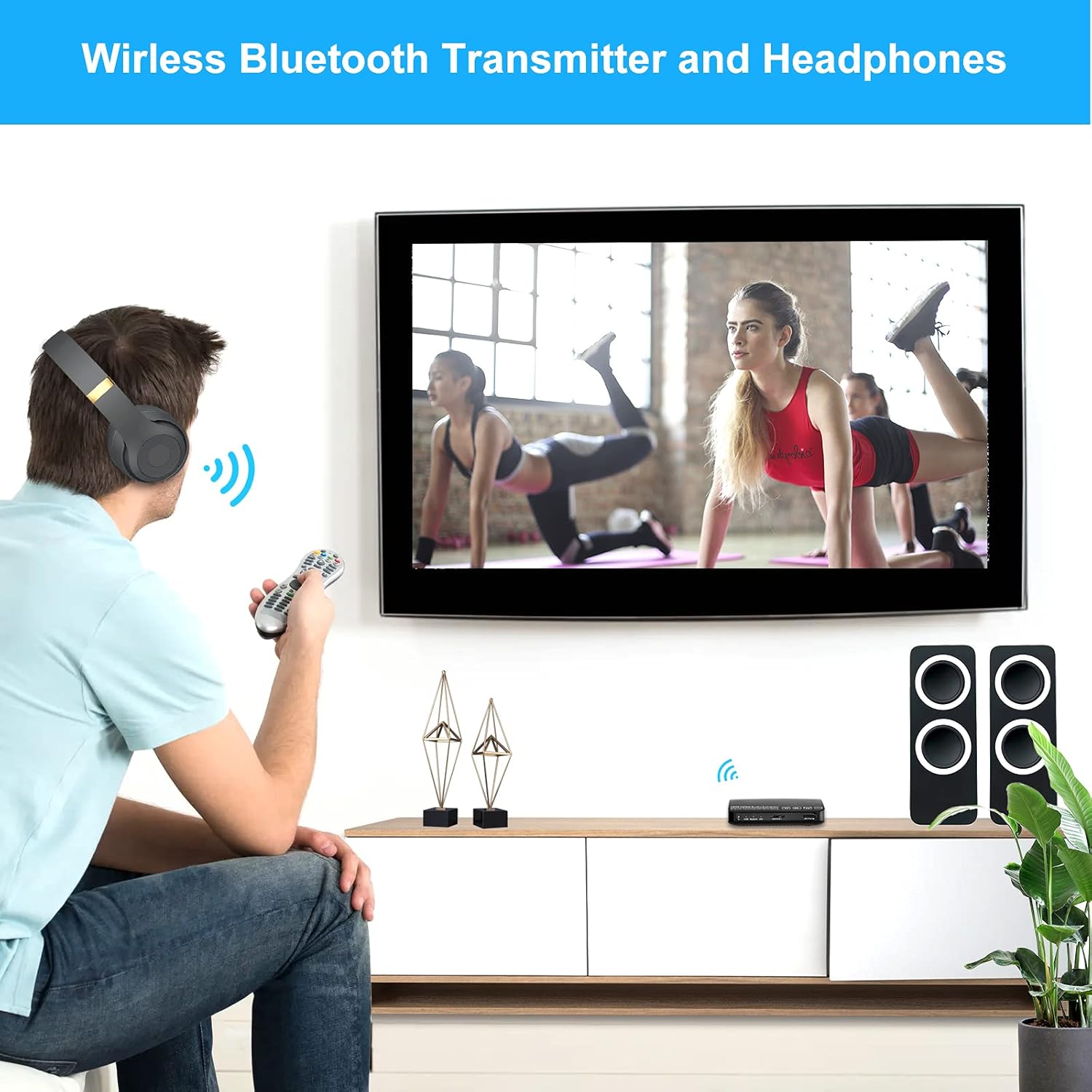 4K@60Hz HDMI2.0 Audio Extractor Converter with Bluetooth Transmitter, HDMI to HDMI Audio Splitter and Optical Toslink SPDIF + L/R Stereo HDMI ARC Adapter Converter Support HDR10