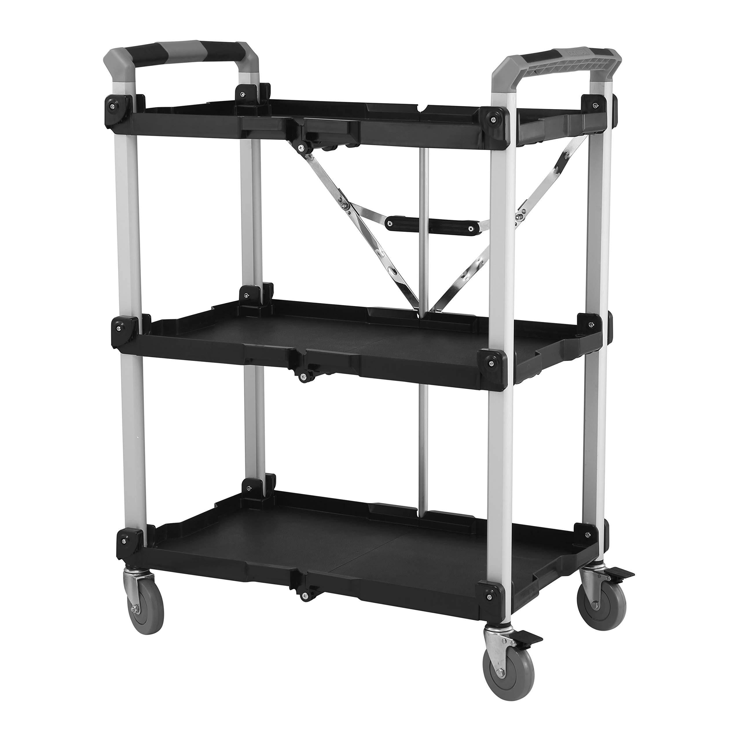 Olympia Tools 85-189 Pack N Roll XL Collapsible Storage Service Cart with Wheels