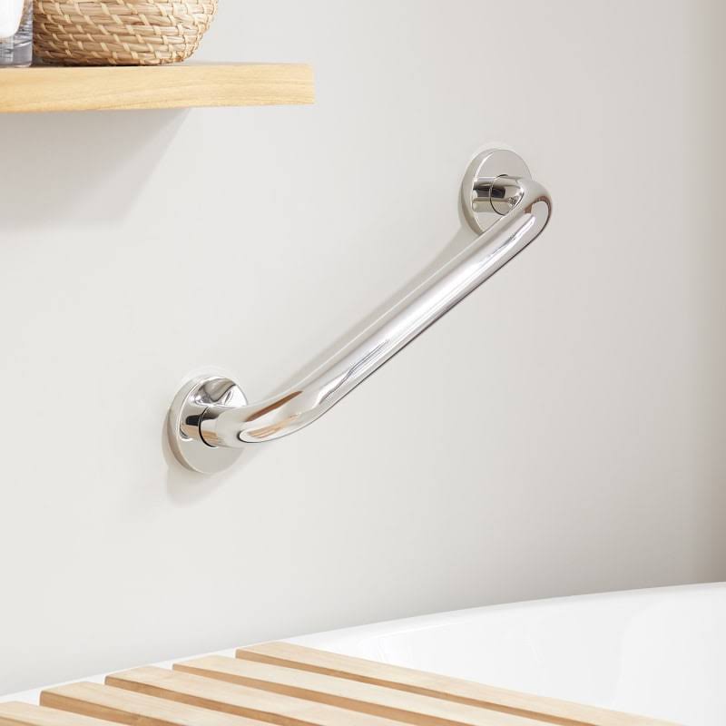 Signature Hardware 920105 Pickens 17x22 Grab Bar Polished Stainless Steel Accessory Grab Bar 327011