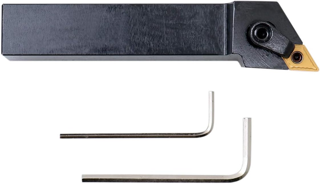 Accusize Industrial Tools 1'' by 6'' Mdjn R-16-4D Toolholder, Right Hand, with 1 Piece Dnmg432 Insert Installed, 2302-5020