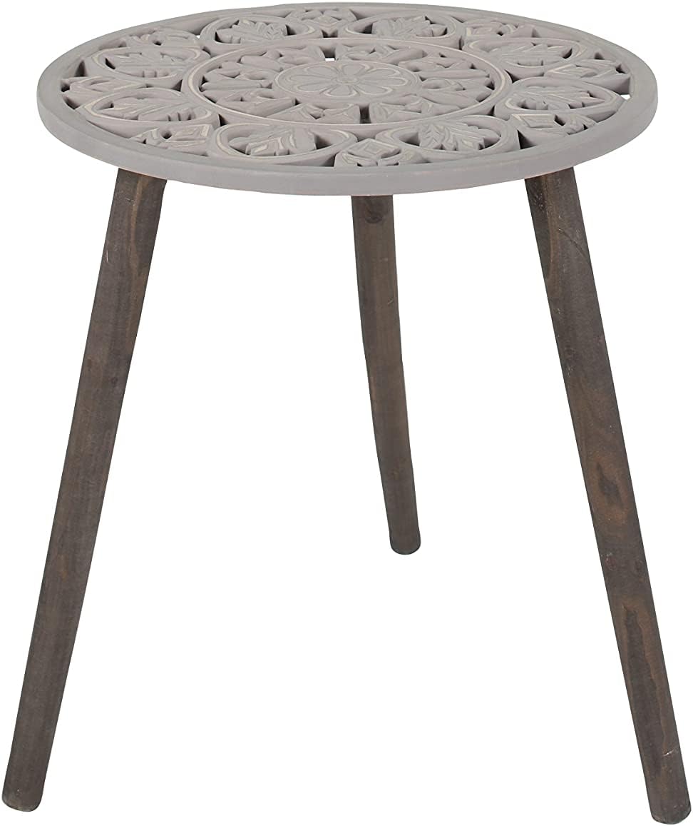 Deco 79, End Living Room, Side Small Spaces Contemporary Wood Accent Table, 21