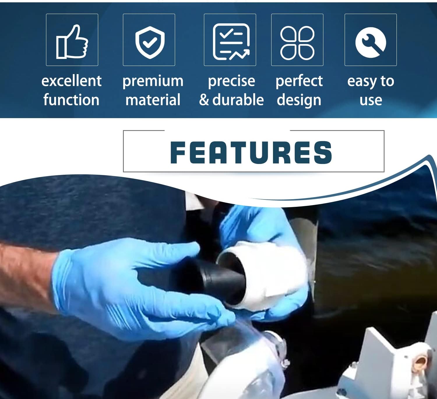 Duckbill Valve Kit for Dometic 385310076 Compatible with Sealand Vacuum Generators S and T Series Pumps S115A,S12,52A,S32,T12,T24, and T32 1-1/2 (2PCS)